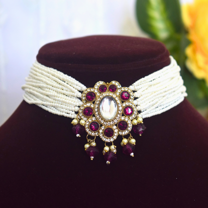 PURPLE RUBAN CHOKER