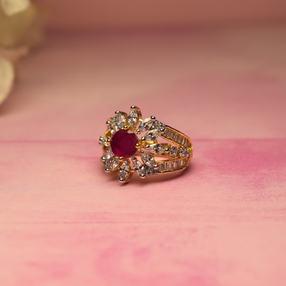 RUBY LILY AD RING