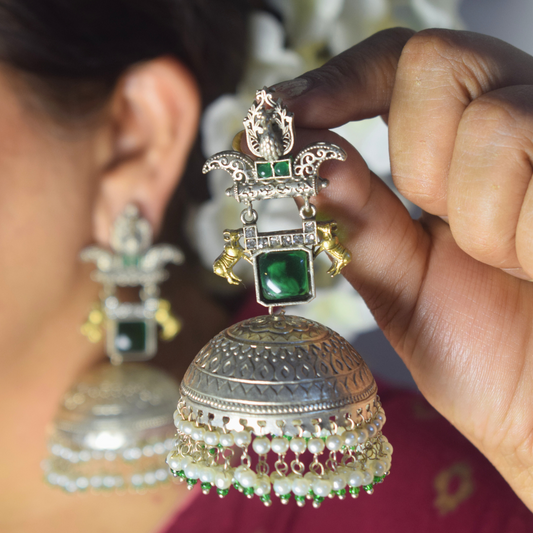 Rani Jhumka Emerald
