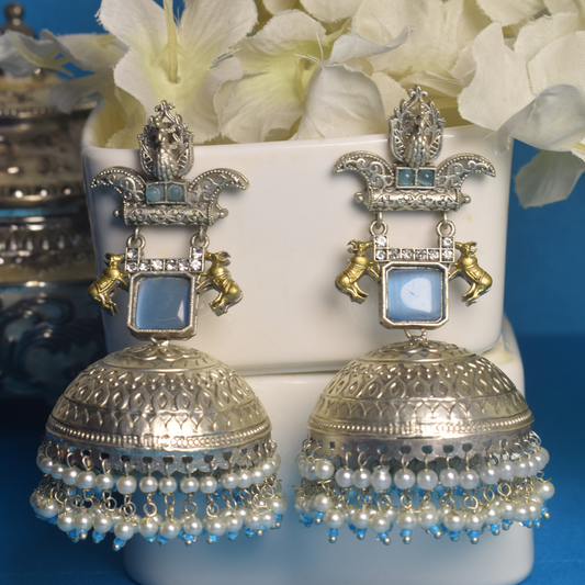 Rani Jhumka Blue