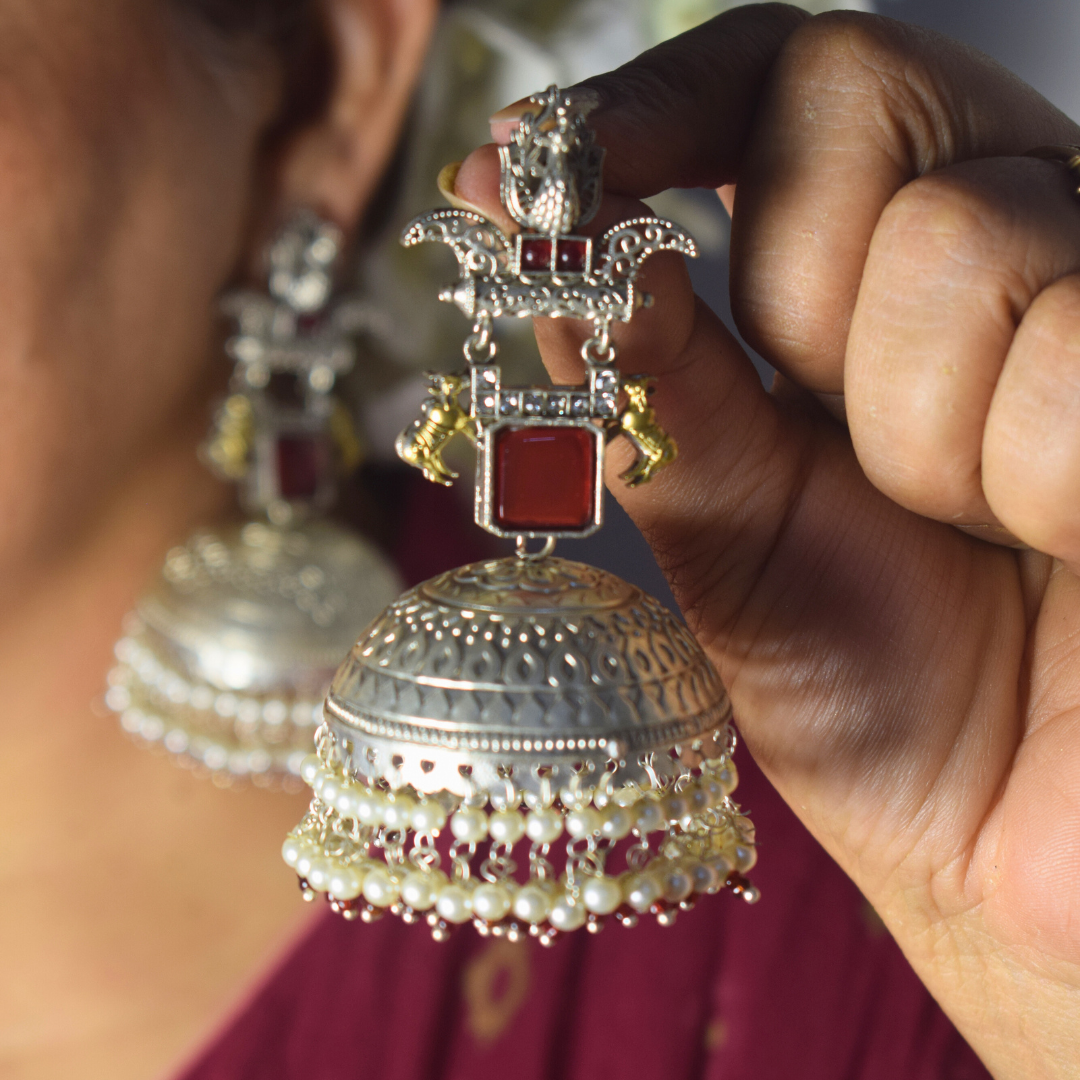 Rani Jhumka Red