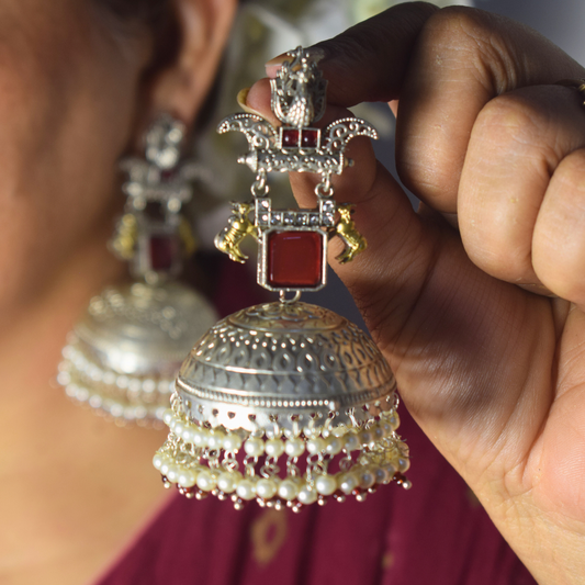 Rani Jhumka Red
