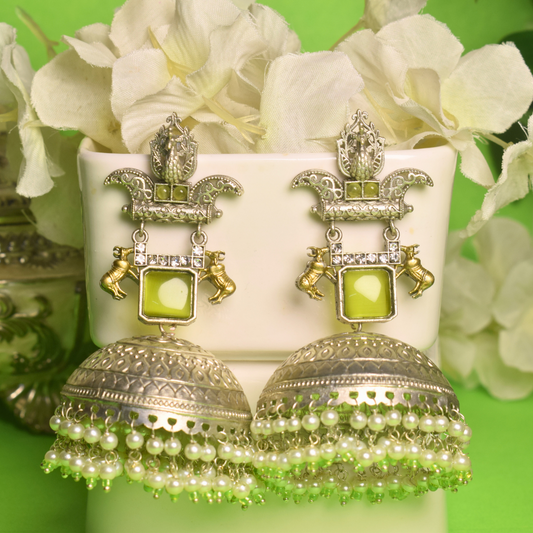 Rani Jhumka Yellow