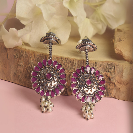 SANVI ROUND DROP EARRINGS