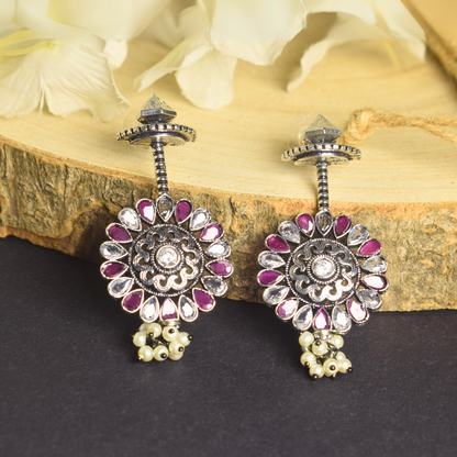 SANVI ROUND DROP EARRINGS