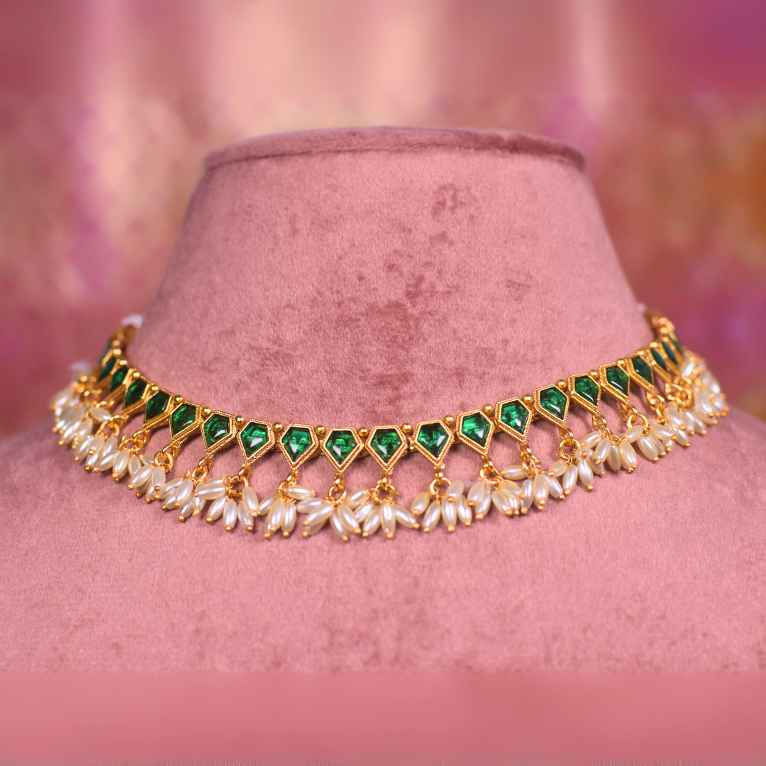 Shri Dhara Temple Jewellery Set