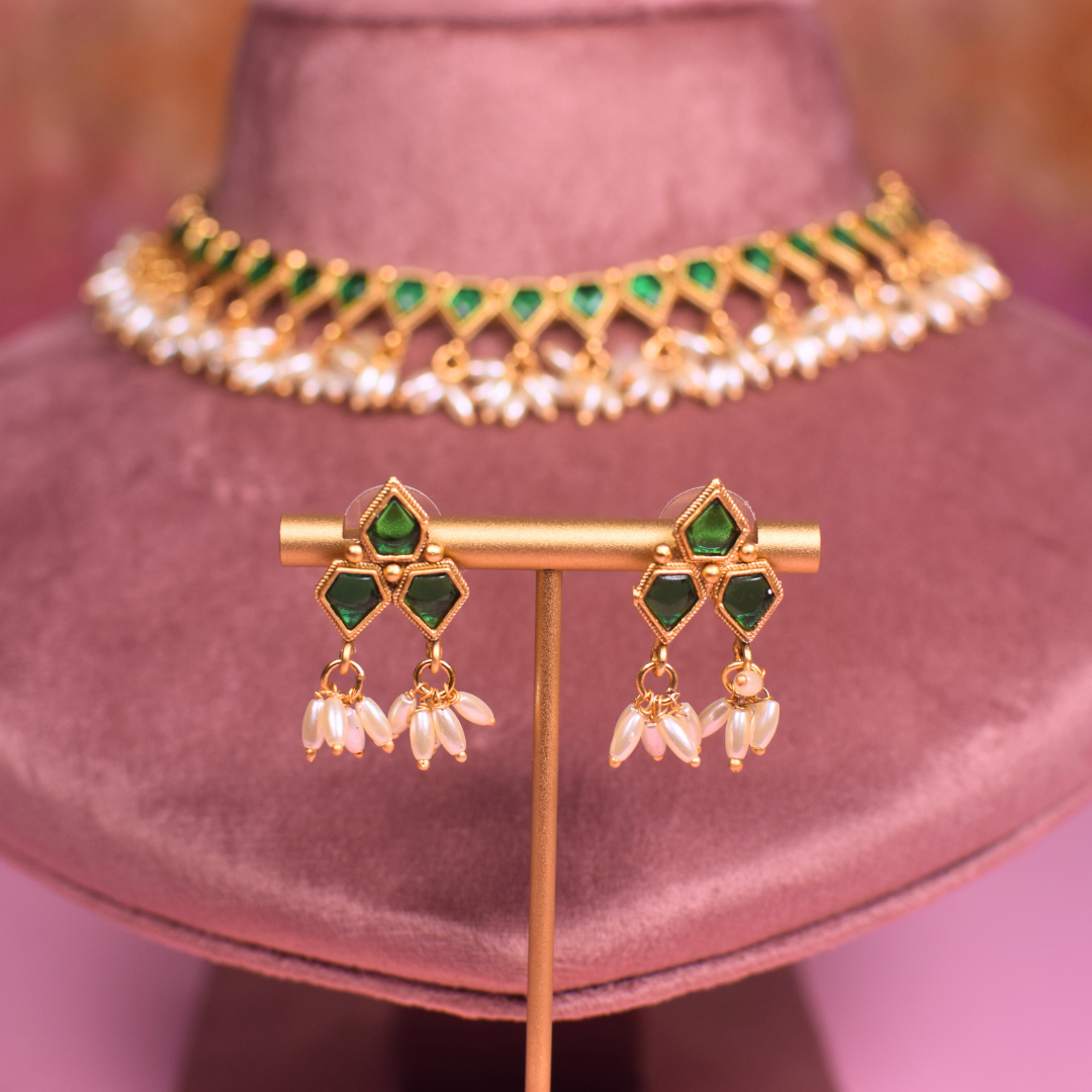 Shri Dhara Temple Jewellery Set