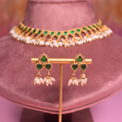 Shri Dhara Temple Jewellery Set