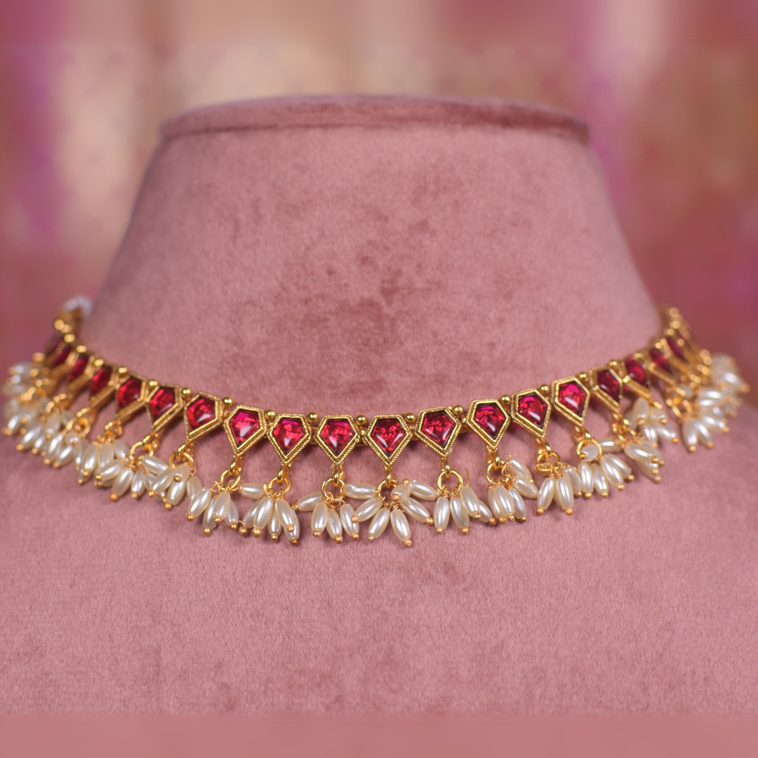 Shri Dhara Temple Jewellery Set