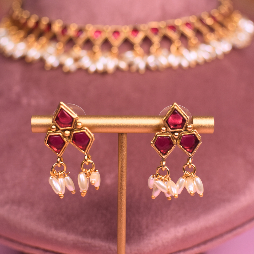 Shri Dhara Temple Jewellery Set