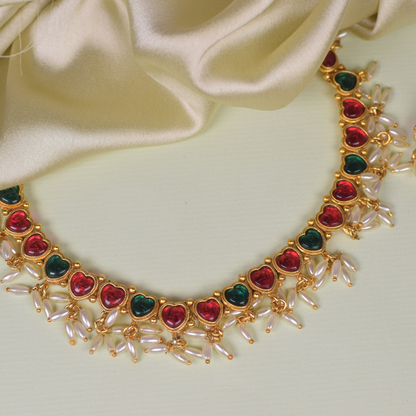 Shri Laxmi Temple Jewellery Set