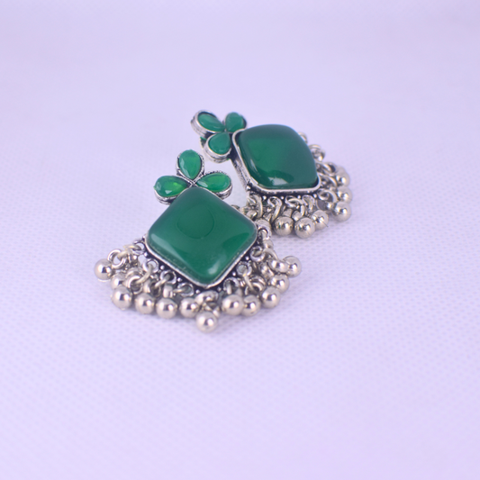 Sohni Silver Oxidised Studs
