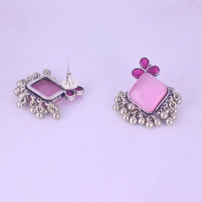 Sohni Silver Oxidised Studs