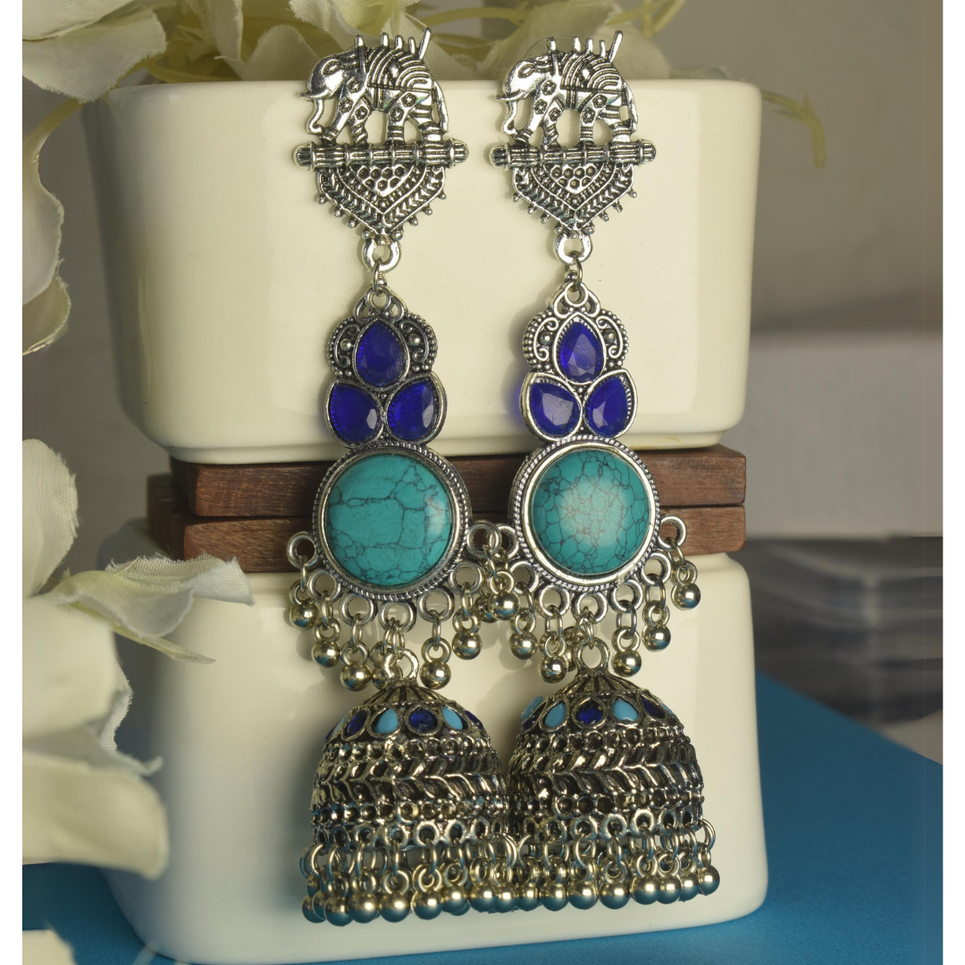 Madhuri Long Jhumkas