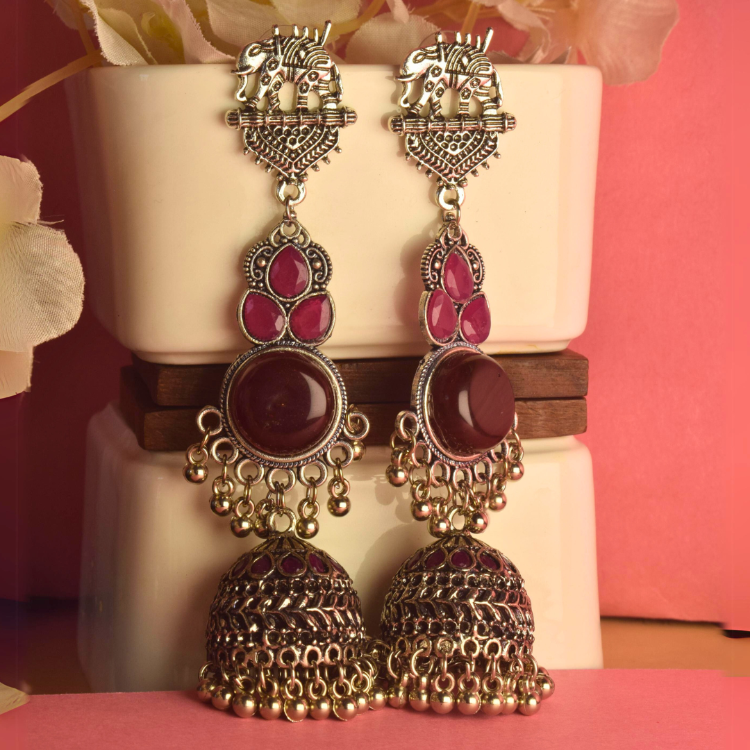 Madhuri Long Jhumkas
