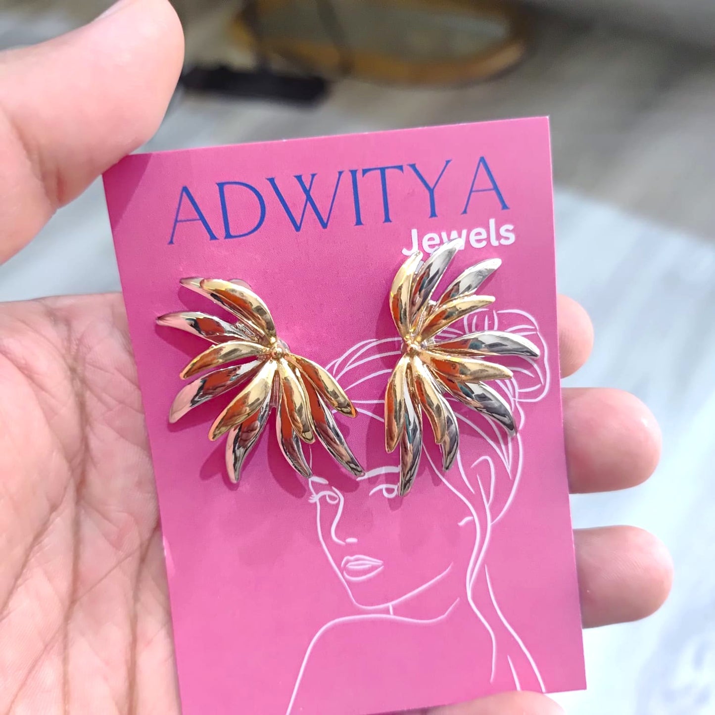 Leaf Stud Earrings