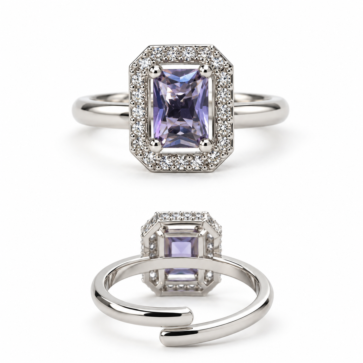 PURPLE NAVELI AD RING