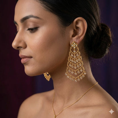 Urmila Premium Gold Danglers